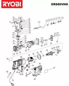 Buy A Ryobi ERS80VHG Spare part or Replacement part for Your Saws and Fix Your Machine Today